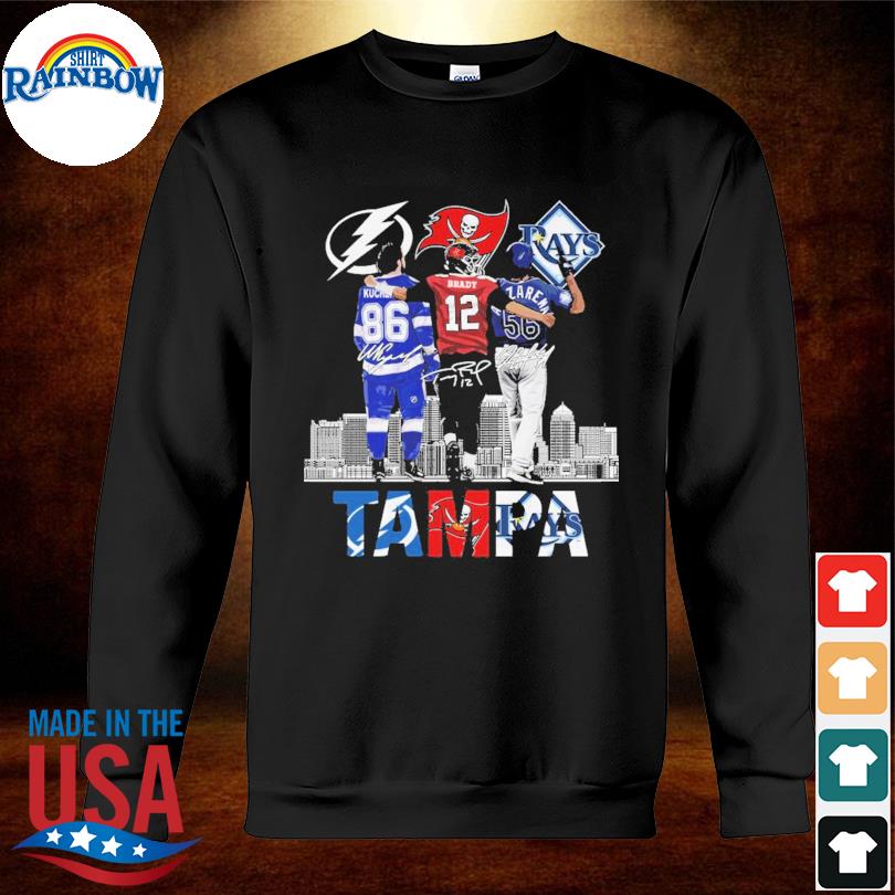 Tampa Bay Lightning Buccaneers Rays Nikita Kucherov Brady and Arozarena  signatures shirt, hoodie, sweatshirt and tank top