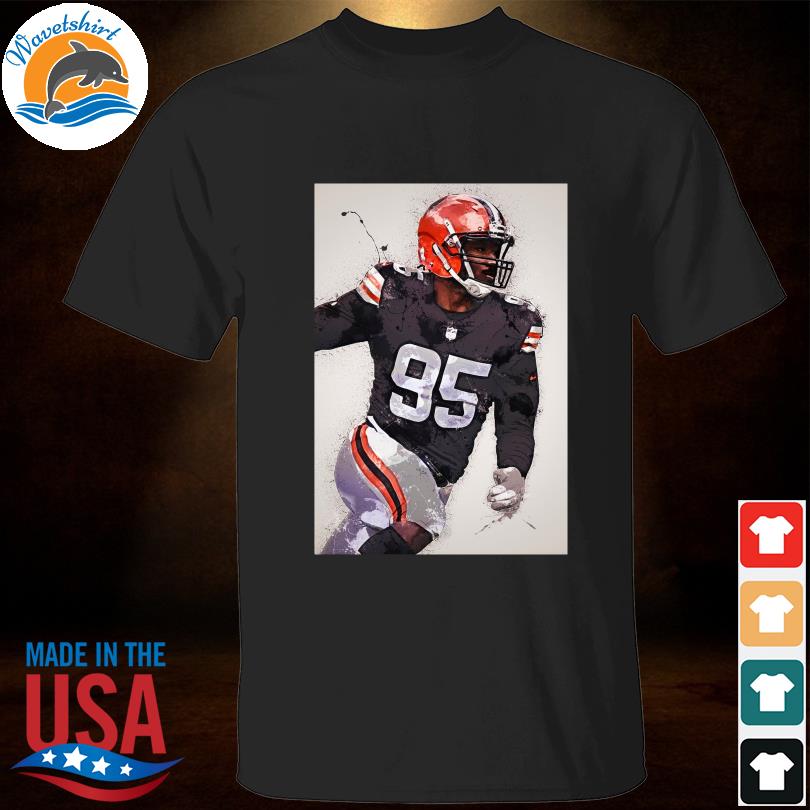 Myles Garrett Shirt  Cleveland Football Men's Cotton T-Shirt