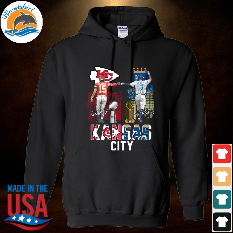 Kansas city Chiefs mahomes and Kansas city royals perez signatures shirt,  hoodie, sweater, long sleeve and tank top