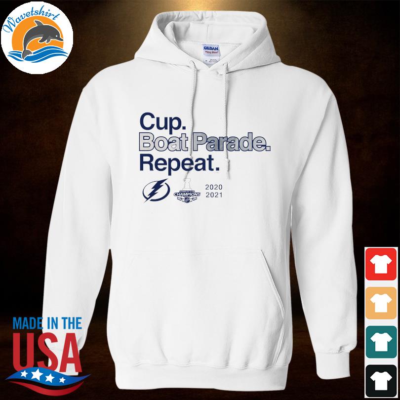 Tampa Bay Lightning Cup boat Parade Repeat 2020 2021 shirt, hoodie