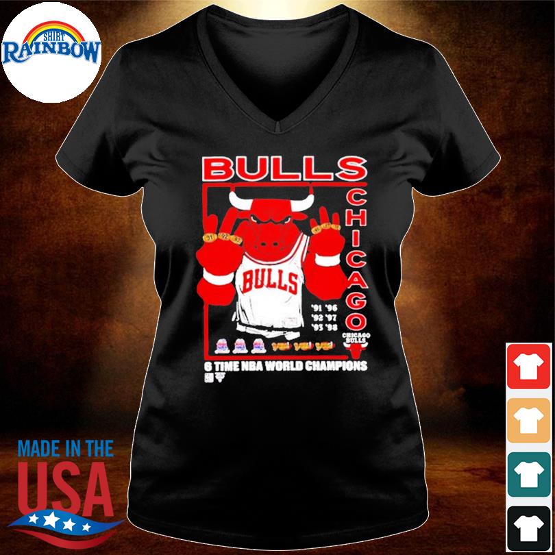 chicago bulls 6 time champions t shirt
