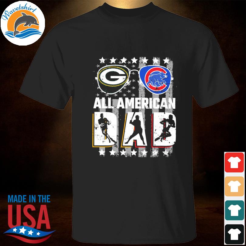 Funny Green Bay Packers and Chicago Cubs all American Dad shirt, hoodie,  sweater, long sleeve and tank top