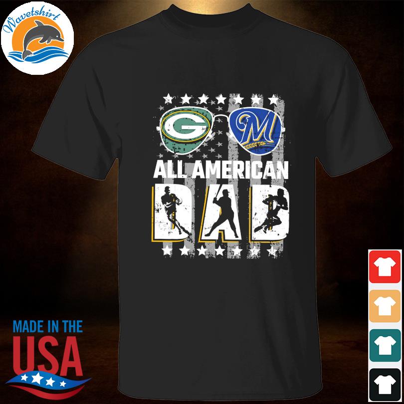 Funny Green Bay Packers and Milwaukee Brewers all American Dad shirt,  hoodie, sweater, long sleeve and tank top