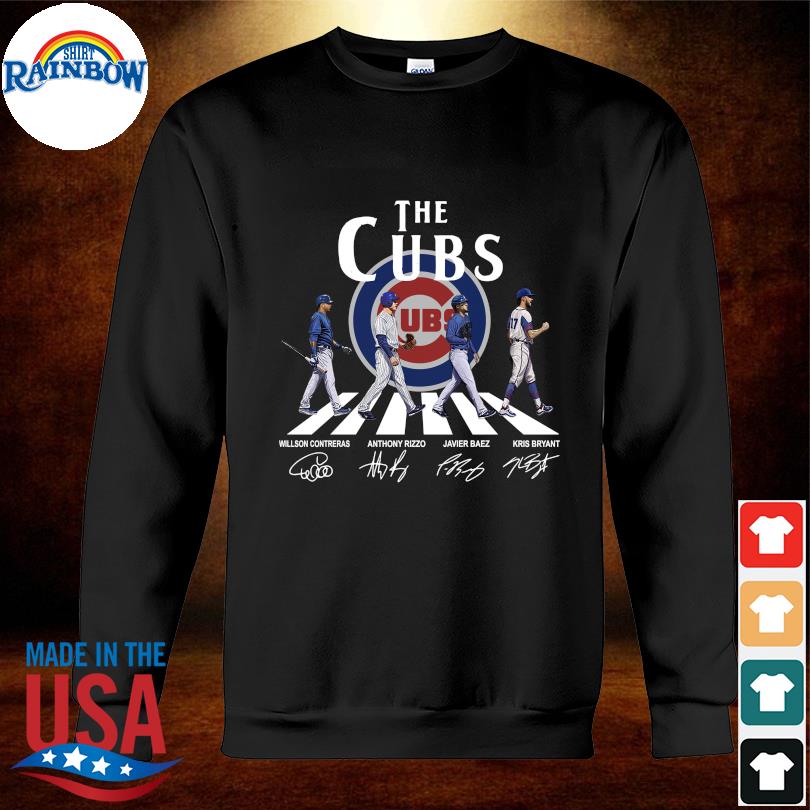 Chicago Cubs Abbey road thank you for the memories signature funny shirt,  hoodie, sweater, long sleeve and tank top