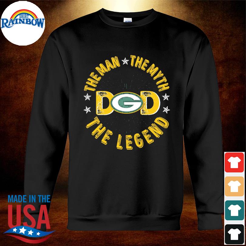 Funny The Man The Myth The Legend Dad Green Bay Packers shirt, hoodie,  sweater, long sleeve and tank top