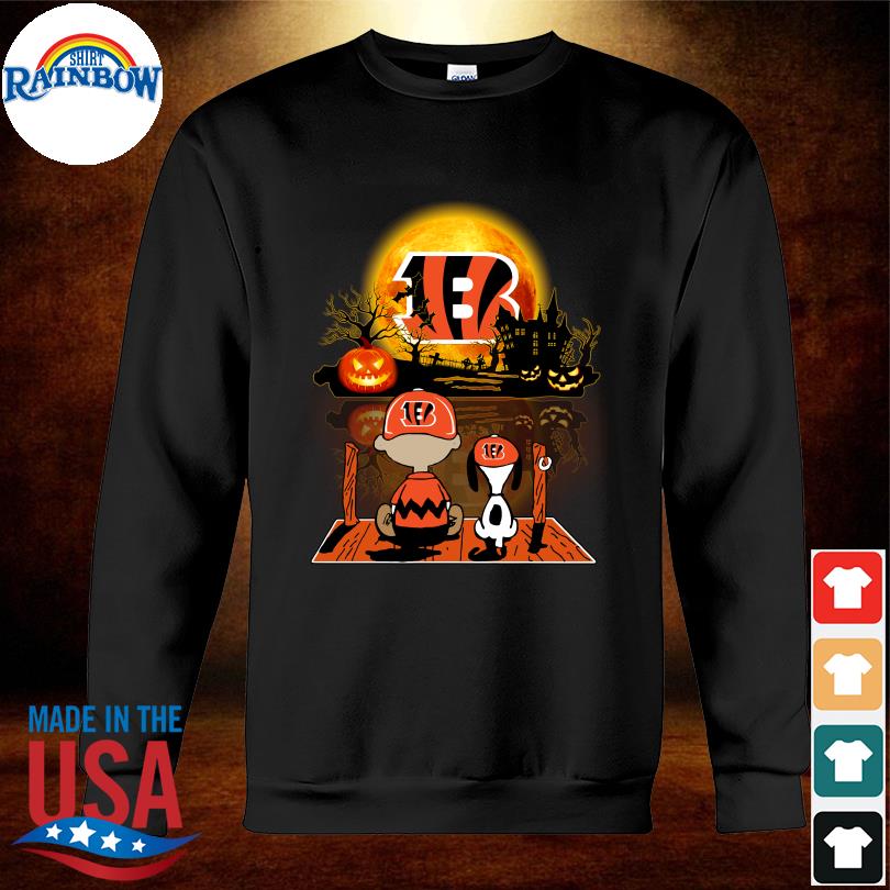 Snoopy and Charlie Brown Cincinnati Bengals happy Halloween 2023 shirt,  hoodie, sweater, long sleeve and tank top