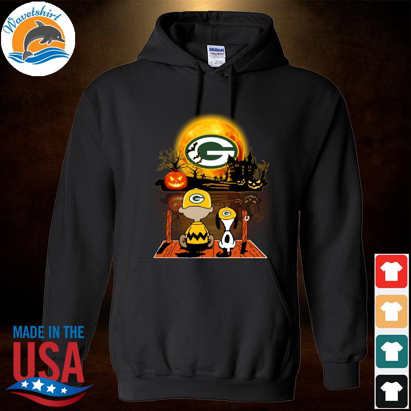 Official Snoopy and Charlie brown pumpkin Green Bay Packers halloween moon  2023 T shirt - Limotees