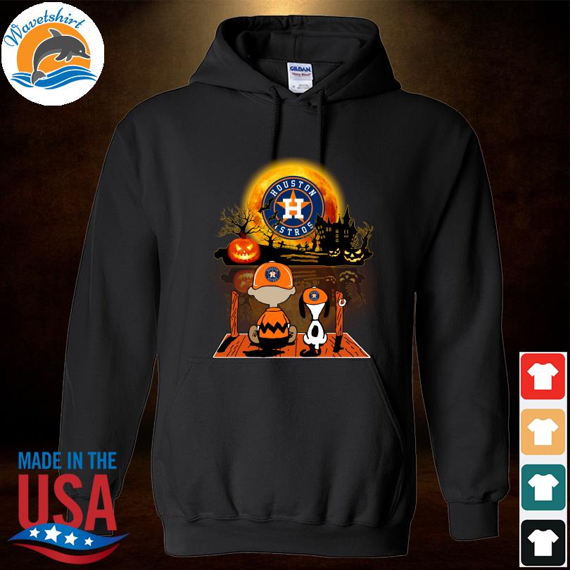 Snoopy And Charlie Brown Pumpkin Houston Astros Halloween Moon shirt,  hoodie, sweater, long sleeve and tank top