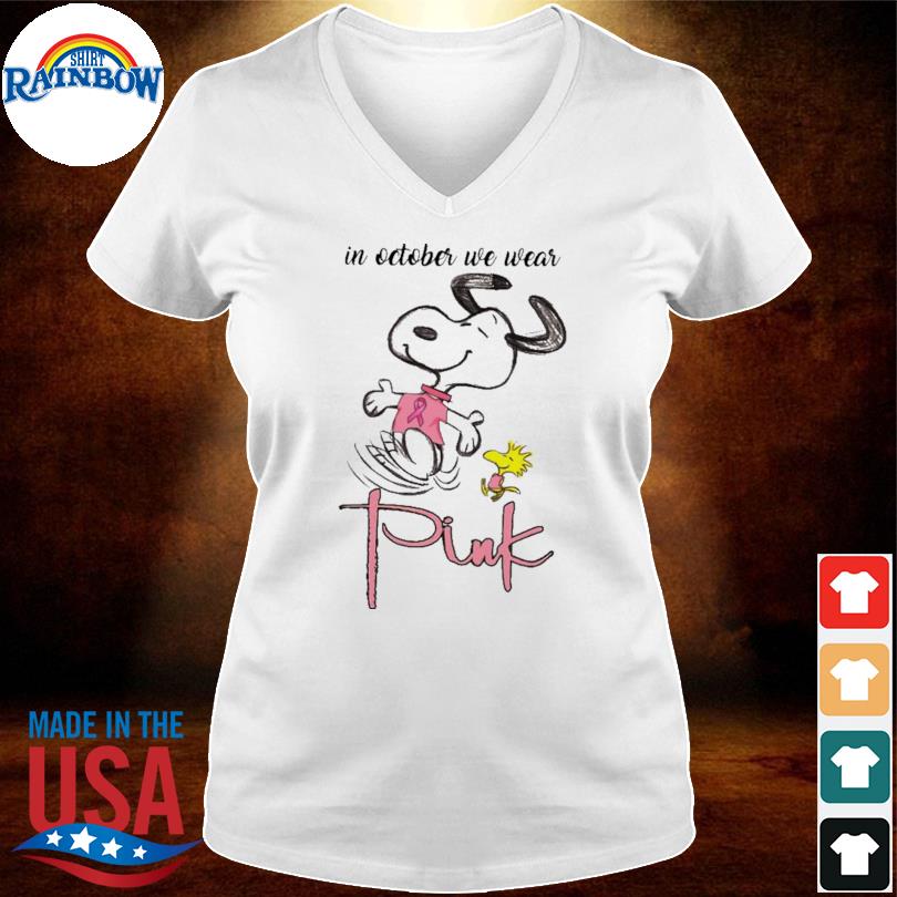 Snoopy and Peanuts Seattle Seahawks Breast Cancer In October We Wear Pink  Fall 2023 shirt, hoodie, sweater, long sleeve and tank top