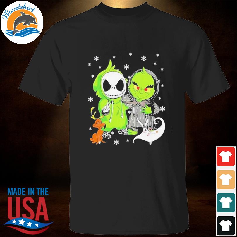 Chicago Cubs With Baby Jack Skellington And Baby Grinch Friends Shirt -  Limotees