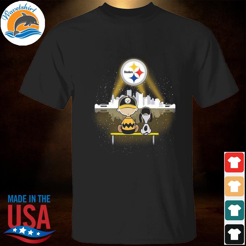 Charlie Brown And Snoopy Dog Watching City Pittsburgh Steelers Shirt -  High-Quality Printed Brand