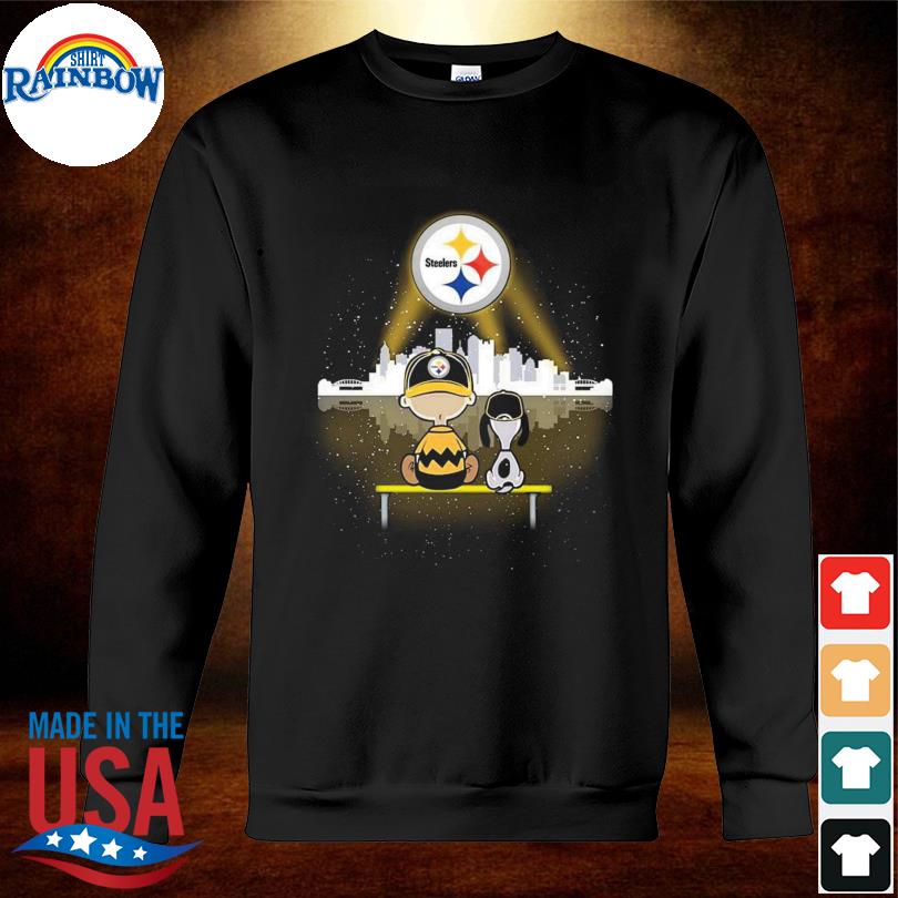 Charlie Brown And Snoopy Dog Watching City Pittsburgh Steelers shirt,  hoodie, longsleeve tee, sweater