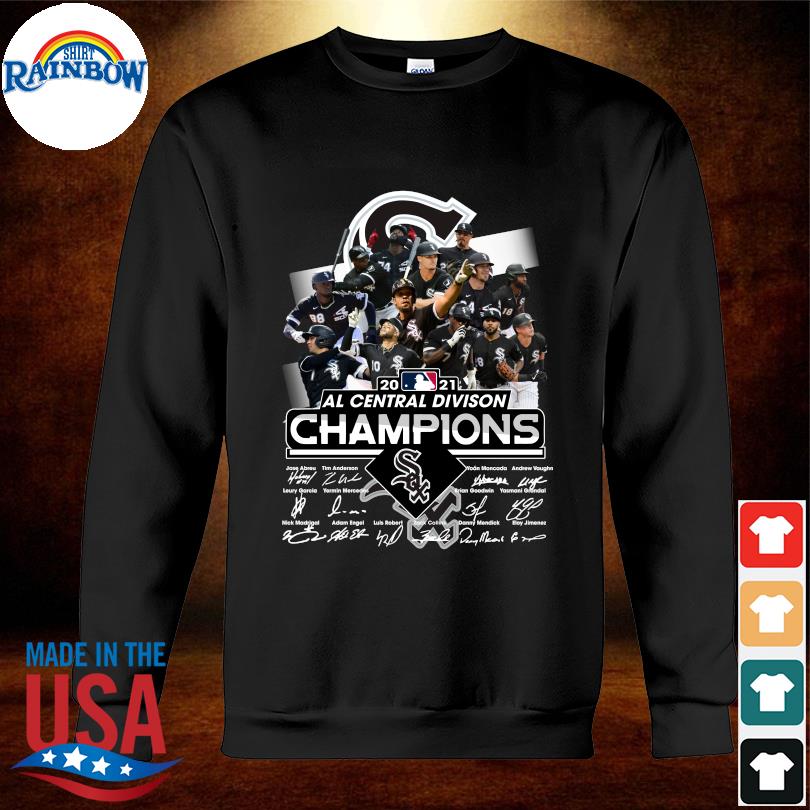 Chicago White Sox 2021 al central division Champions signatures shirt,  hoodie, sweater, long sleeve and tank top