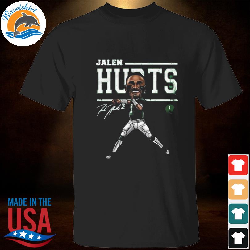 Philadelphia Eagles Jalen Hurts cartoon signature shirt, hoodie, sweater  and v-neck t-shirt