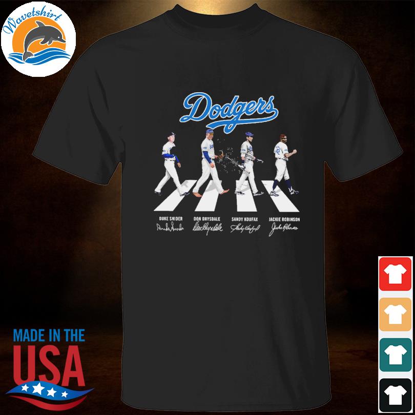 The Dodgers Los Angeles Dodgers Abbey Road Signatures Shirt