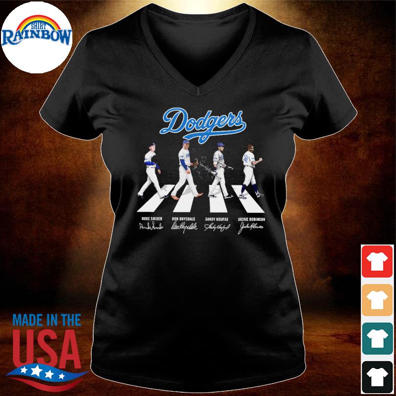 The los angeles Dodgers baseball abbey road signatures T-shirt, hoodie,  sweater, long sleeve and tank top