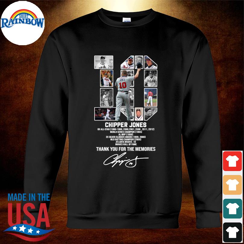 Official Chipper Jones Atlanta Braves T-Shirt, hoodie, sweater, long sleeve  and tank top