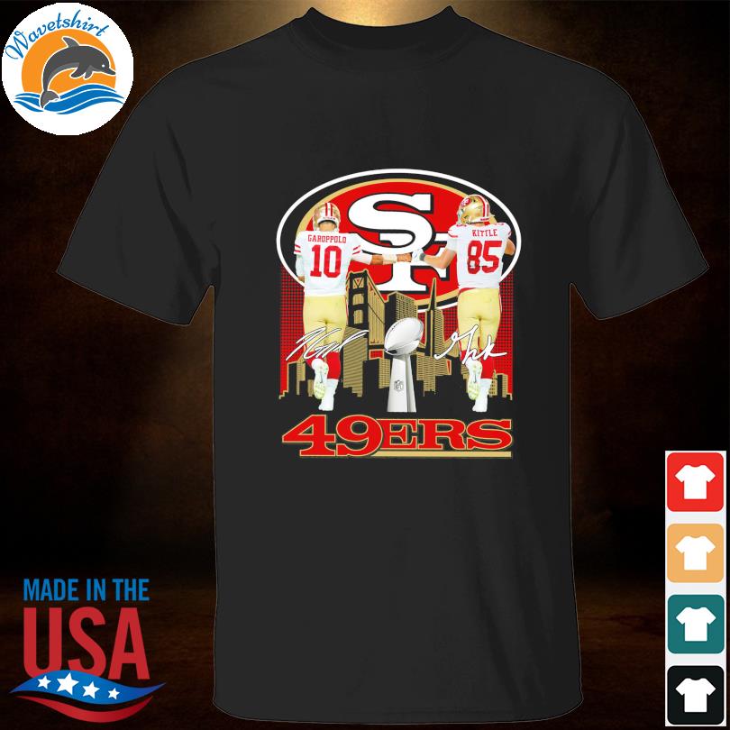 Official jimmy garoppolo and george kittle signatures shirt