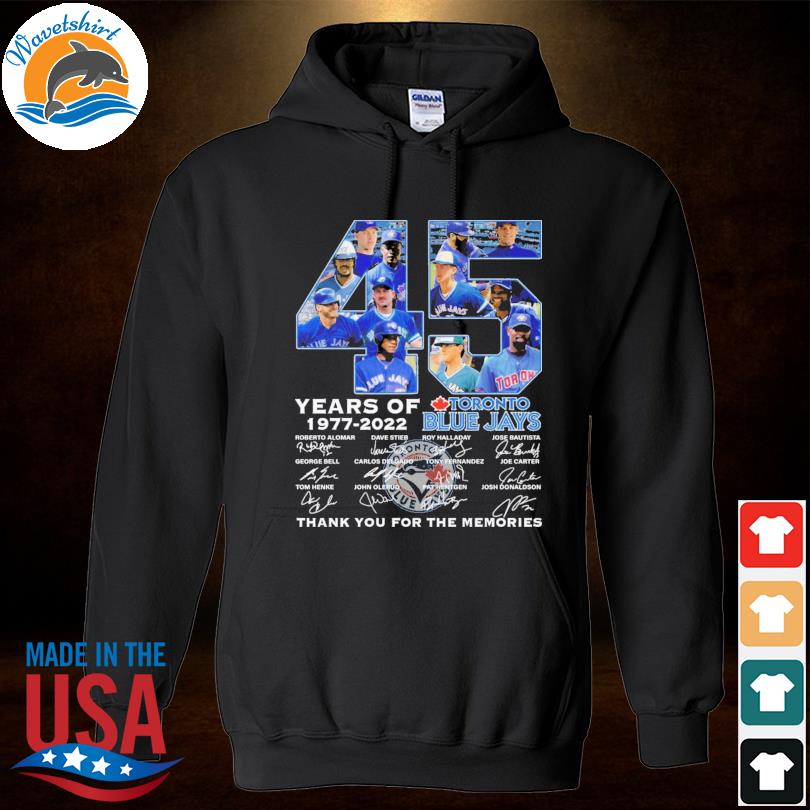 Toronto Blue Jays 30th anniversary signatures shirt, hoodie, sweater, long  sleeve and tank top