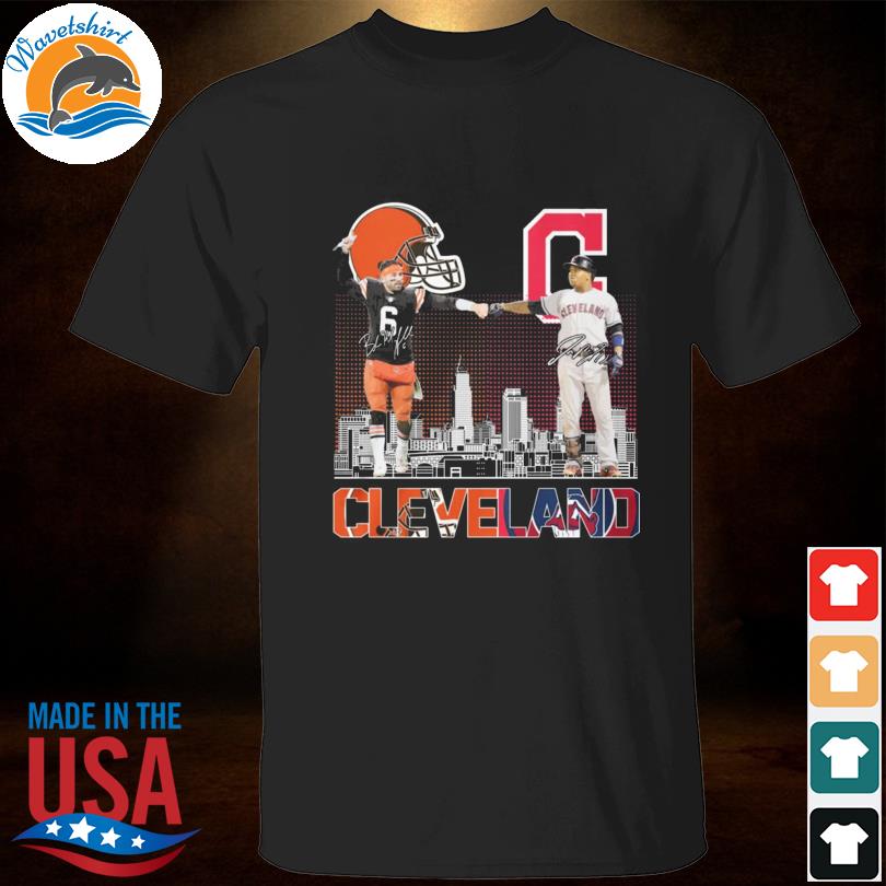 Cleveland indians josé ramírez Cleveland browns baker mayfield city  signatures Shirt, hoodie, sweater, long sleeve and tank top