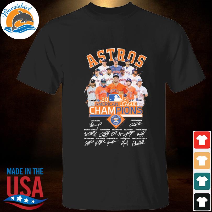 Houston Astros 2021 American League Champions Signatures Shirt
