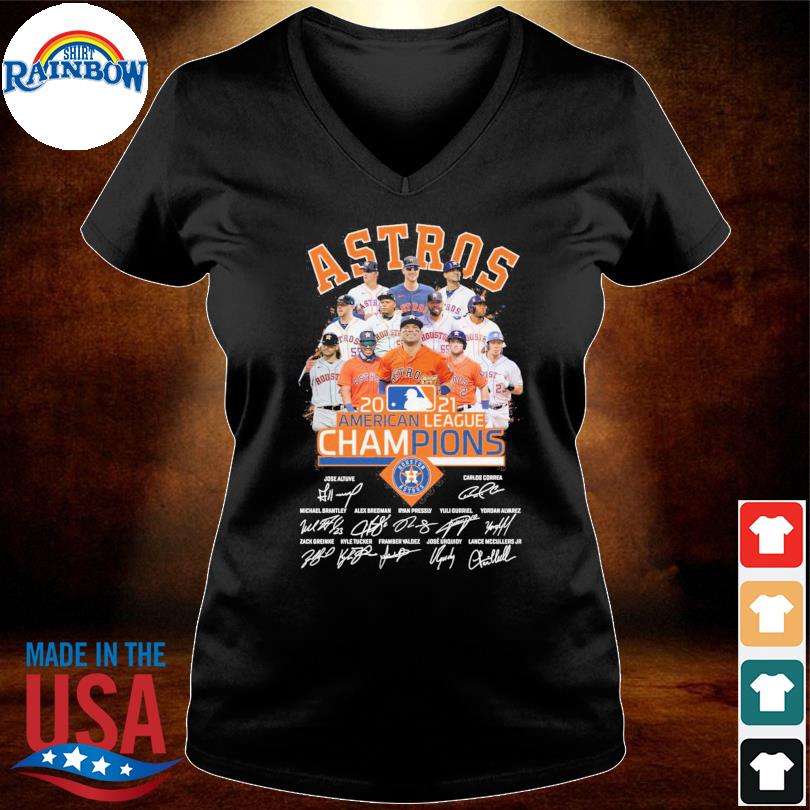 Houston Astros 2021 American League Champions Signatures Shirt