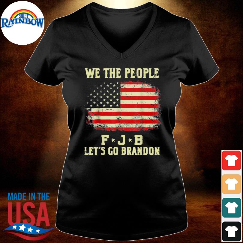 Let's Go Brandon Shirt Vintage Lets Go Brandon American Flag T-Shirt