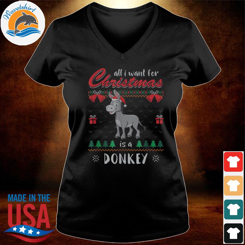 donkey christmas sweater