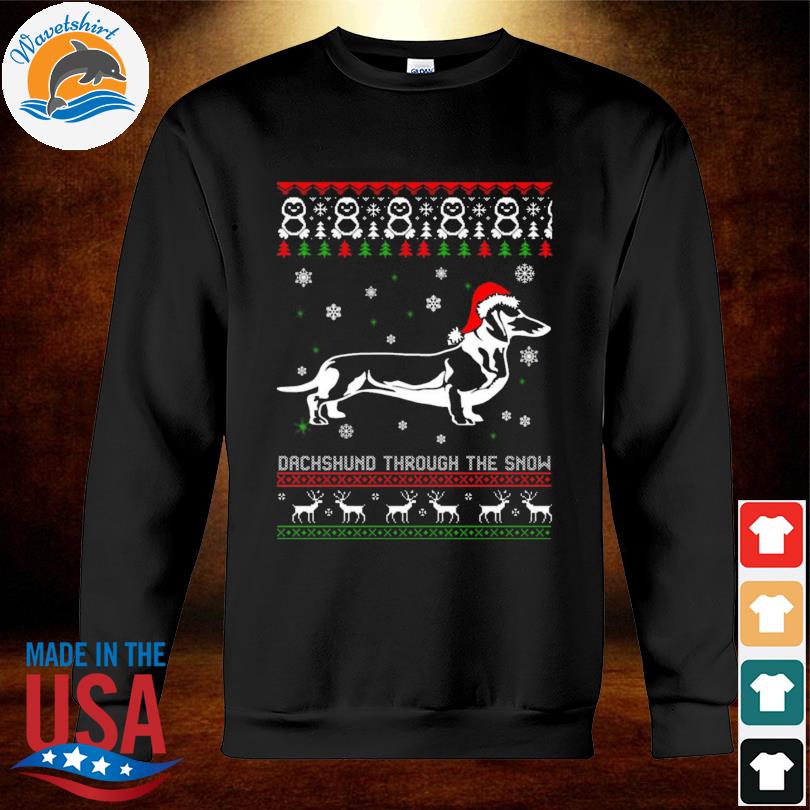 dachshund through the snow sweater