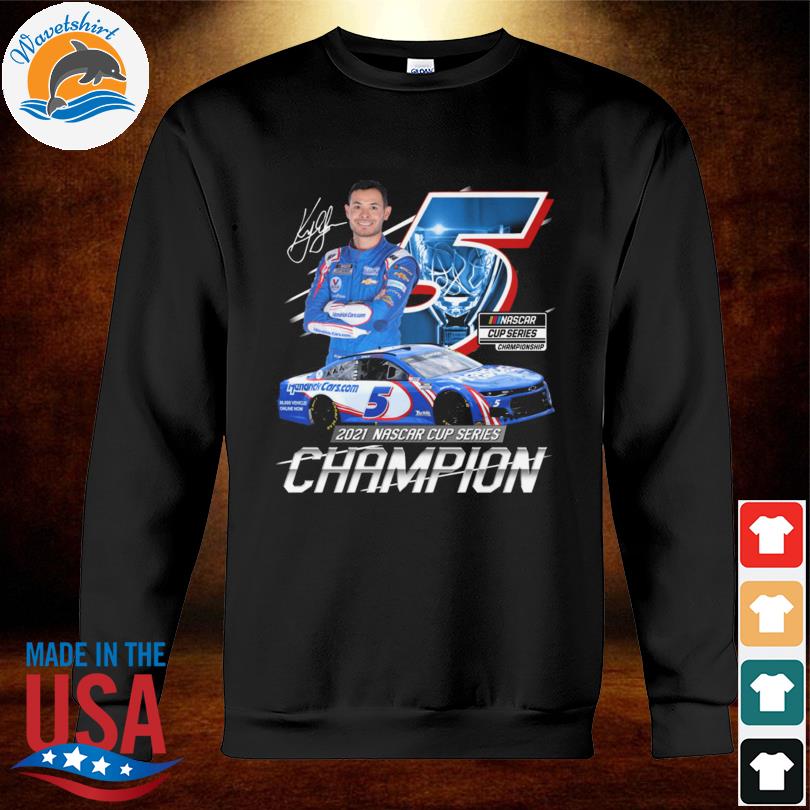 Kyle Larson 2021 Nascar Cup Series Champion signature shirt, hoodie,  sweater, long sleeve and tank top