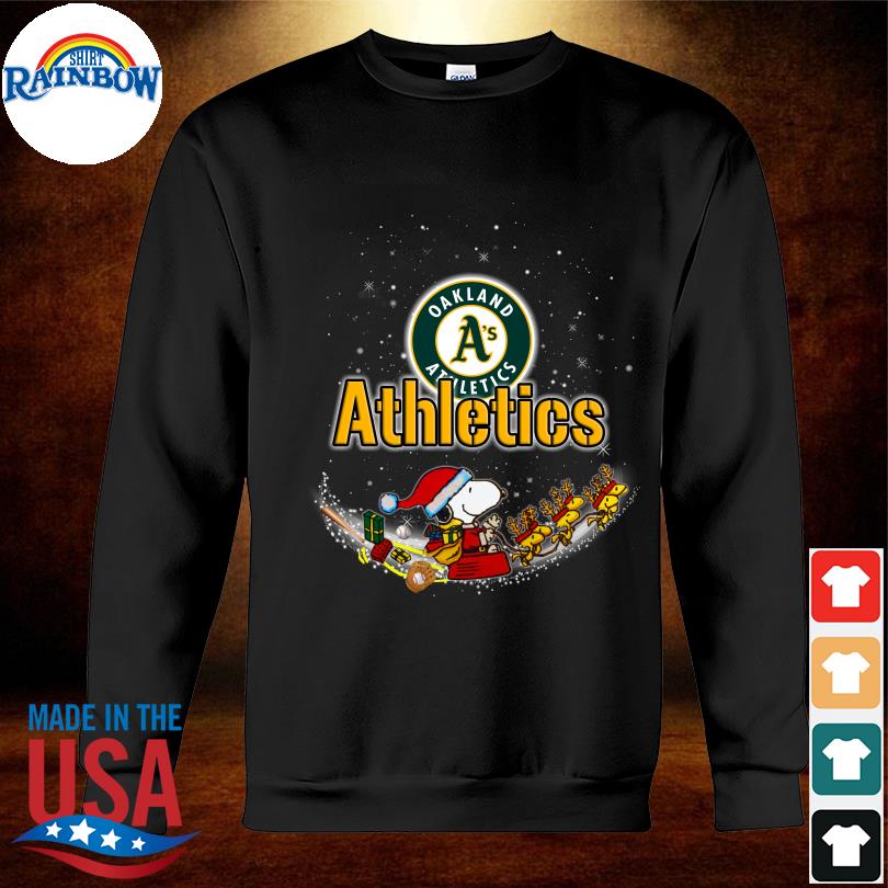 Merry Christmas Season Oakland Athletics Snoopy 3D Hoodie Cute Christmas  Gift For Men And Women