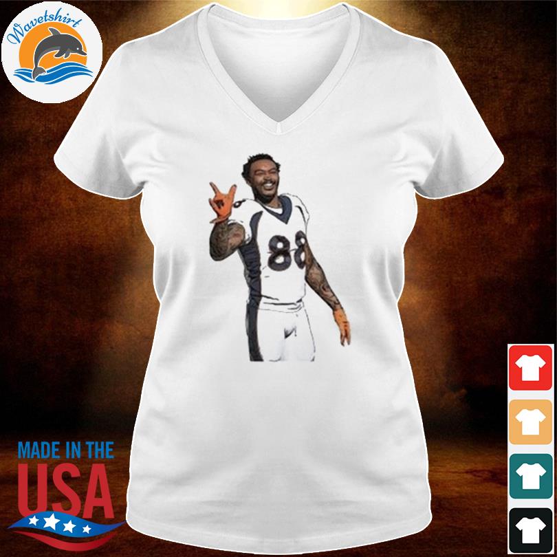 Demaryius Thomas 88 Denver Broncos Black And White NFL Tee shirt, hoodie,  sweater and long sleeve