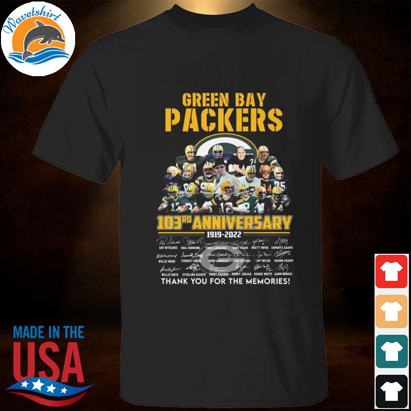 Green Bay Packers 103rd anniversary tshirt