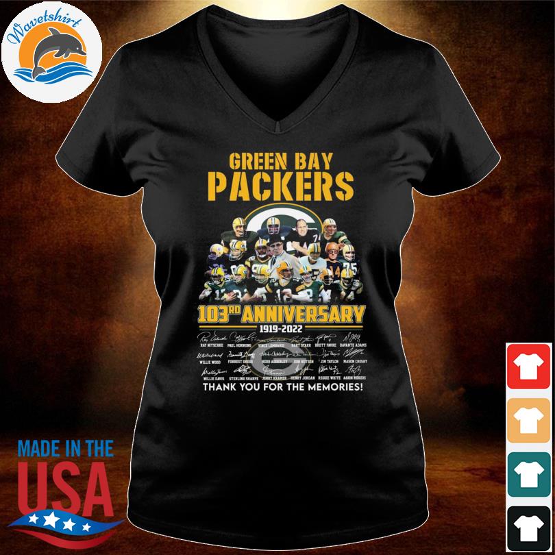 Green Bay Packers 103rd anniversary tshirt