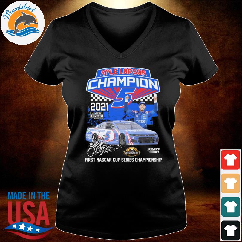 Kyle Larson 2021 Nascar Cup Series Champion signature shirt, hoodie,  sweater, long sleeve and tank top