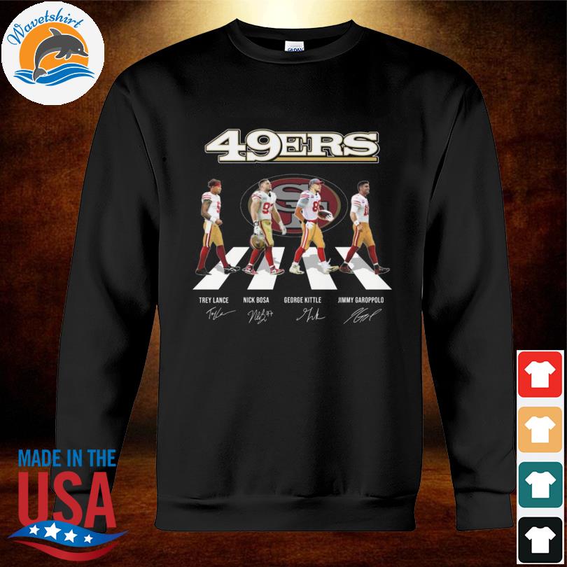 49ers Walking Abbey Road Signatures Shirt, hoodie, sweater, long sleeve and  tank top