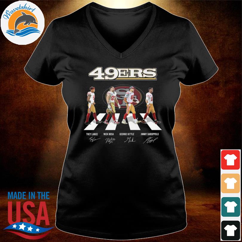 49ers Walking Abbey Road Signatures Shirt, hoodie, sweater, long sleeve and  tank top