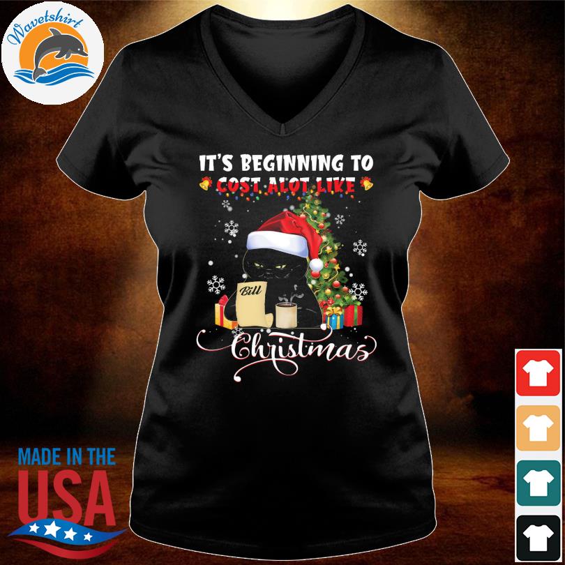 black cat christmas tree sweater