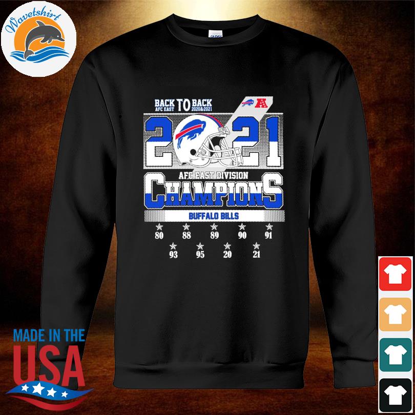 Buffalo Bills AFC East Division Champions Back To Sweatshirt - Trends  Bedding