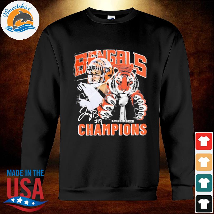 Joe Burrow 9 Cincinnati Bengals 2022 Champs Super Bowl Shirt, hoodie,  sweater, long sleeve and tank top