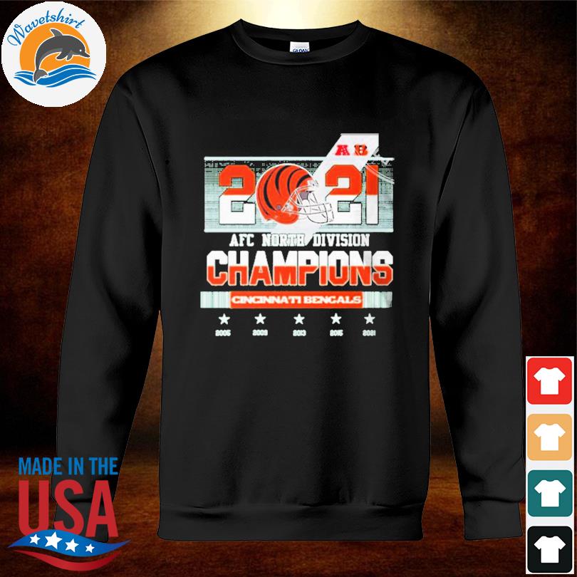 Cincinnati Bengals Champions 2021 2022 AFC North Conference Championships  new T-Shirt, hoodie, sweater, long sleeve and tank top