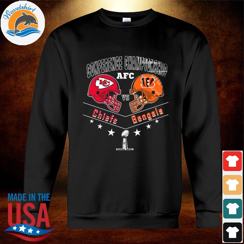 Cincinnati Bengals vs. Kansas City Chiefs 2022 AFC Championship T-Shirt -  Peanutstee