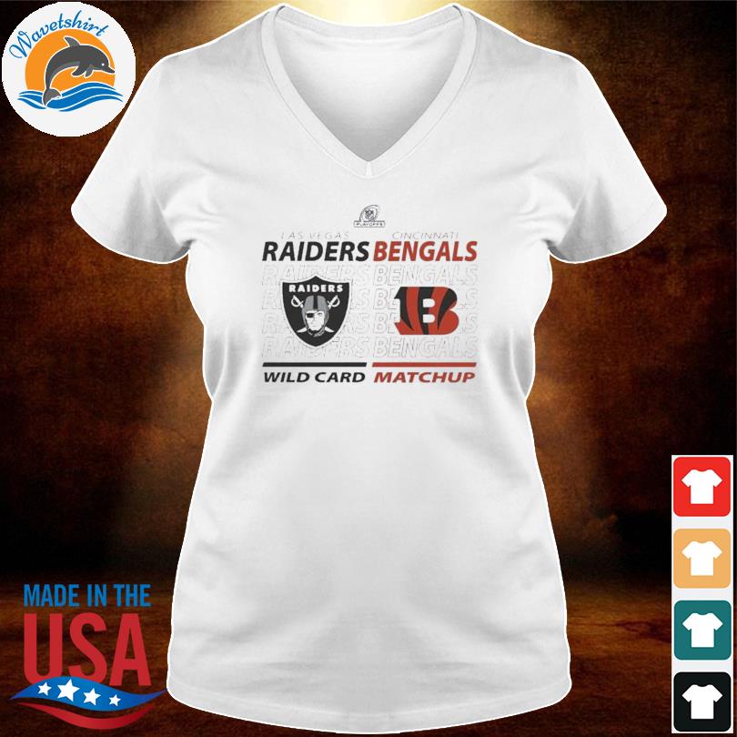 Cincinnati Bengals Vs Las Vegas Raiders 2022 NFL Wild Card Matchup T-Shirt  - REVER LAVIE