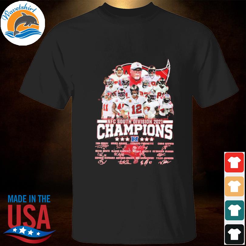 Coach for tampa bay buccaneers team wins nfc south champions signatures  shirt, hoodie, sweater, long sleeve and tank top