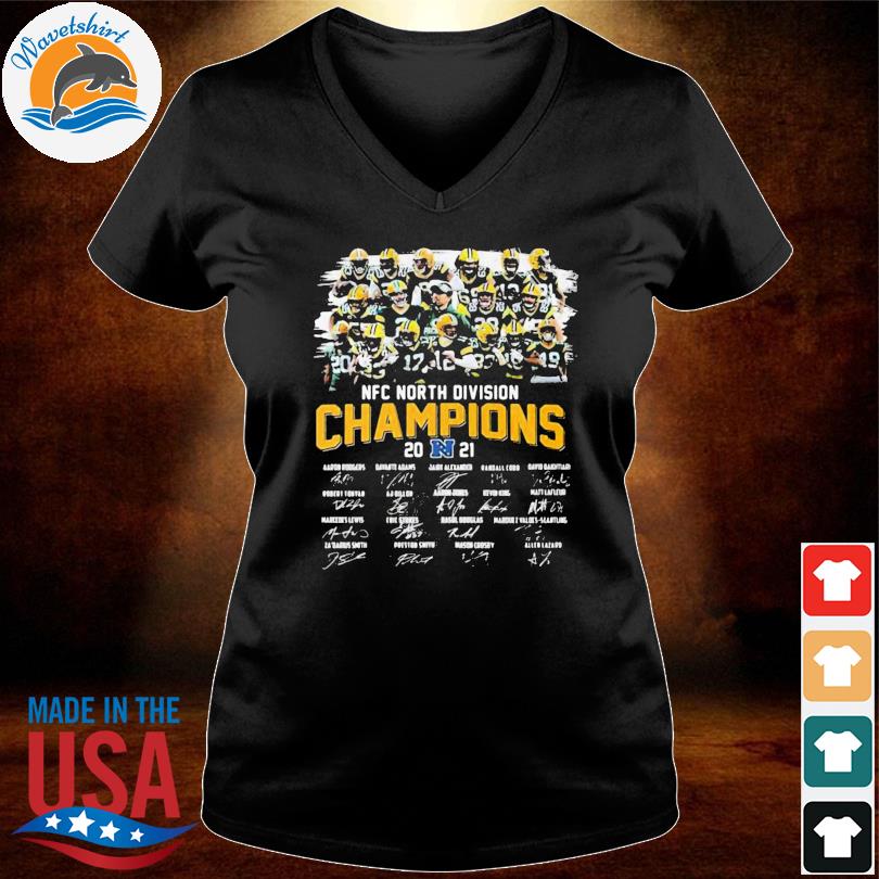 Green Bay Packers Nfc North Champions Signatures Shirt - Guineashirt  Premium ™ LLC