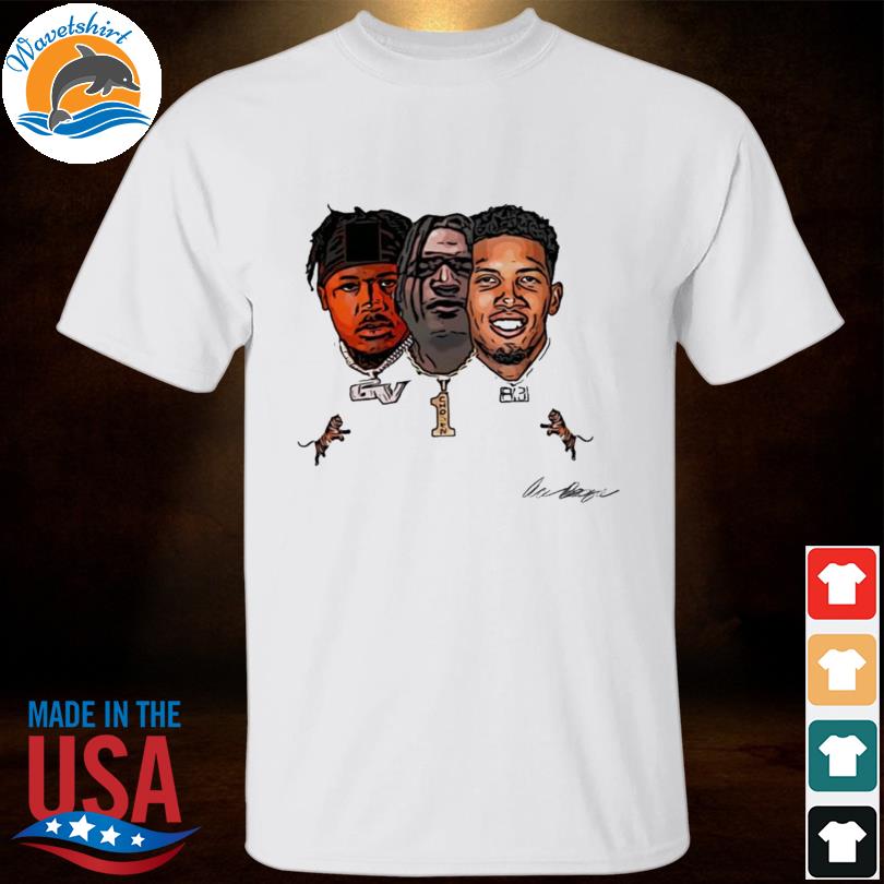 Joe Burrow Tres Amigos A'Marr Chase Tee Higgins and Tyler Boyd signature  shirt, hoodie, sweater, long sleeve and tank top