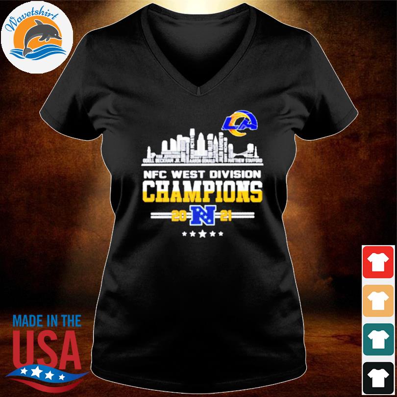 Rams 2021 nfc west division champions shirt, hoodie, sweater, long