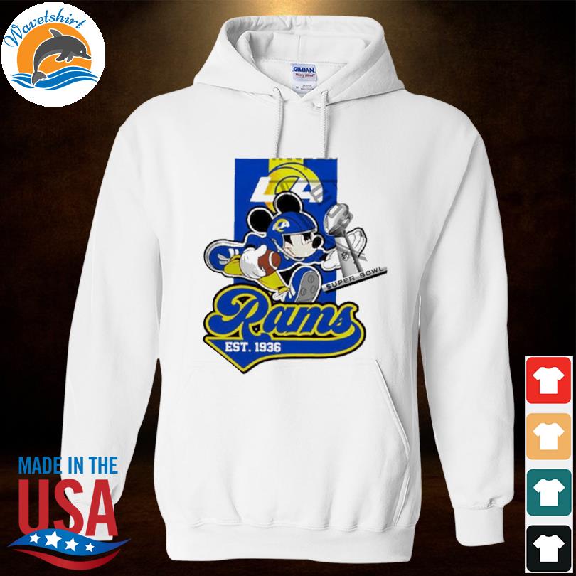 Mickey los angeles rams 2022 super bowl champions shirt, hoodie