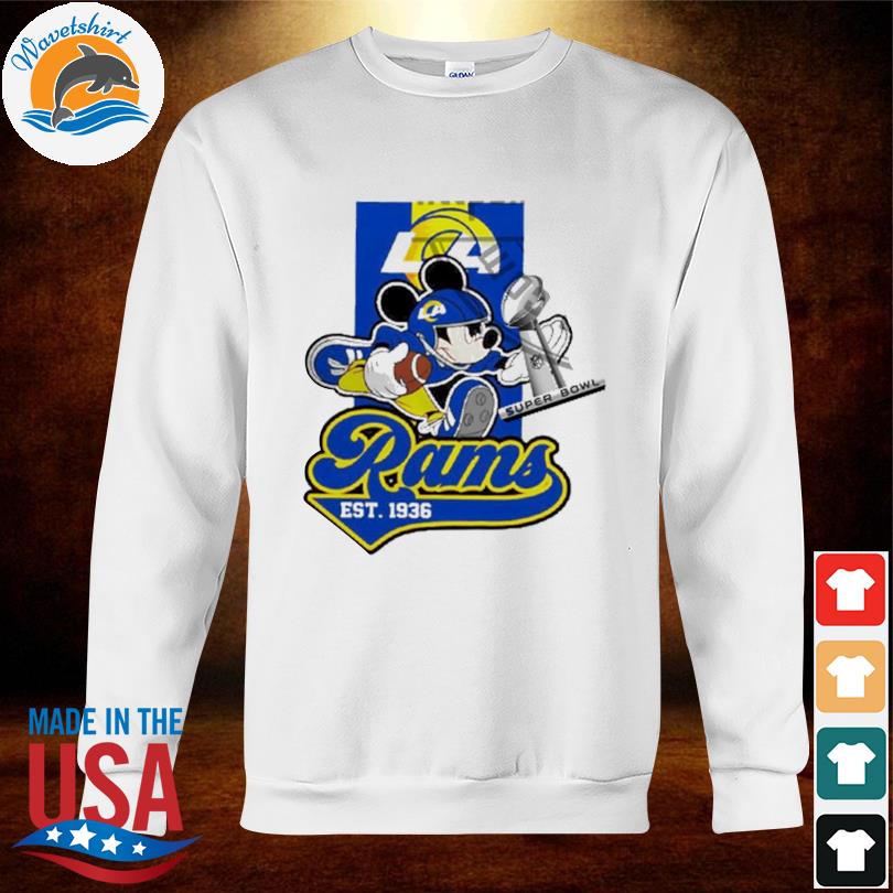 Mickey los angeles rams 2022 super bowl champions shirt, hoodie