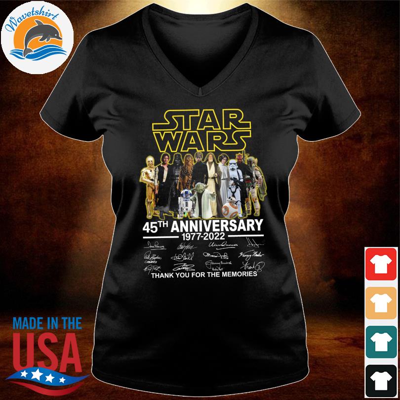 Star Wars 45Th Anniversary 1977-2022 Movie Film Tee Shirt